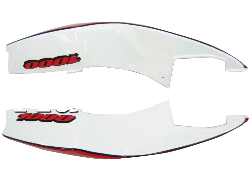 2005-2006 Suzuki GSXR 1000 blanco y rojo Jordan Racing carenados genéricos