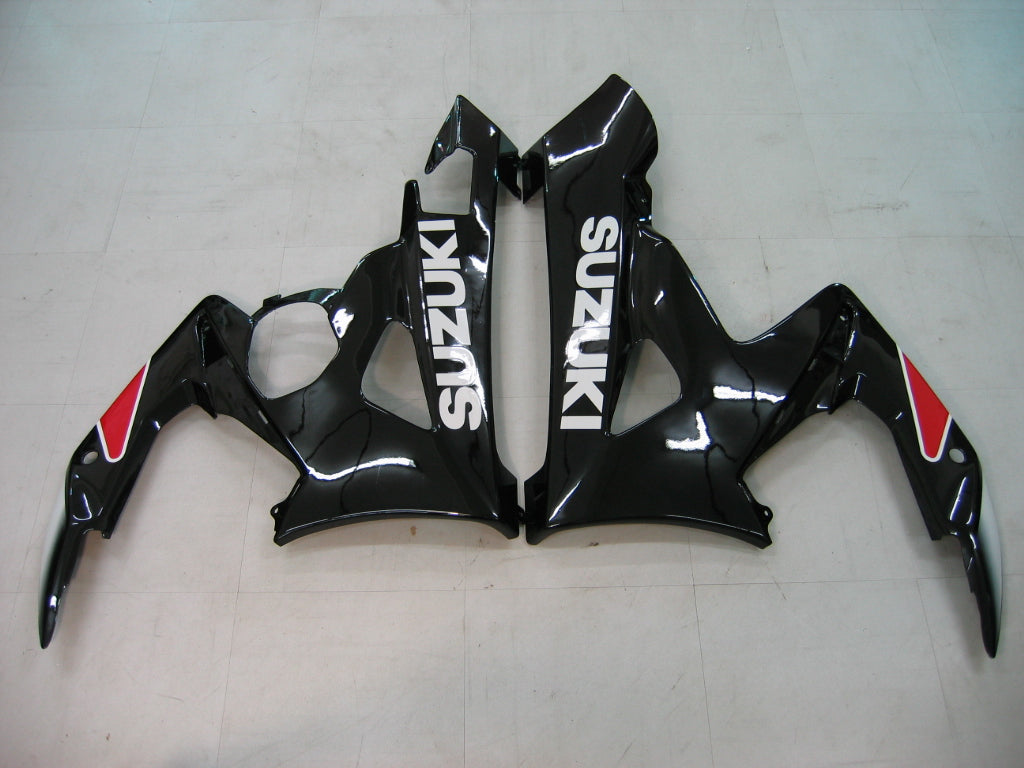 Kit de carénage rouge et noir Suzuki GSXR1000 2005-2006