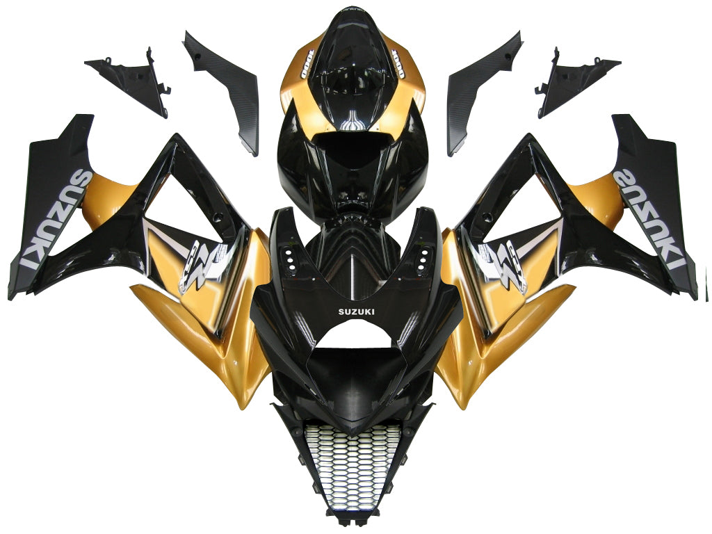 2007-2008 Suzuki GSXR1000 Fairing Gold&Black Kit