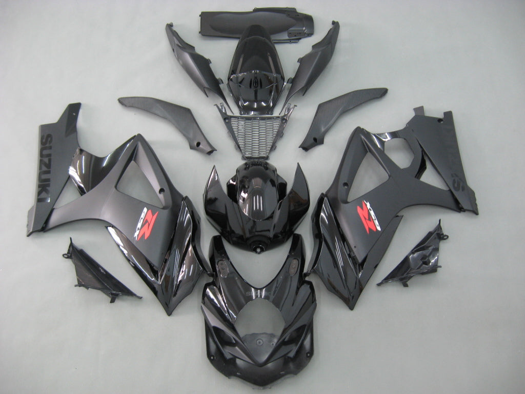 2007-2008 GSXR1000 zwarte carrosseriekuip ABS spuitgegoten kunststoffen set algemeen