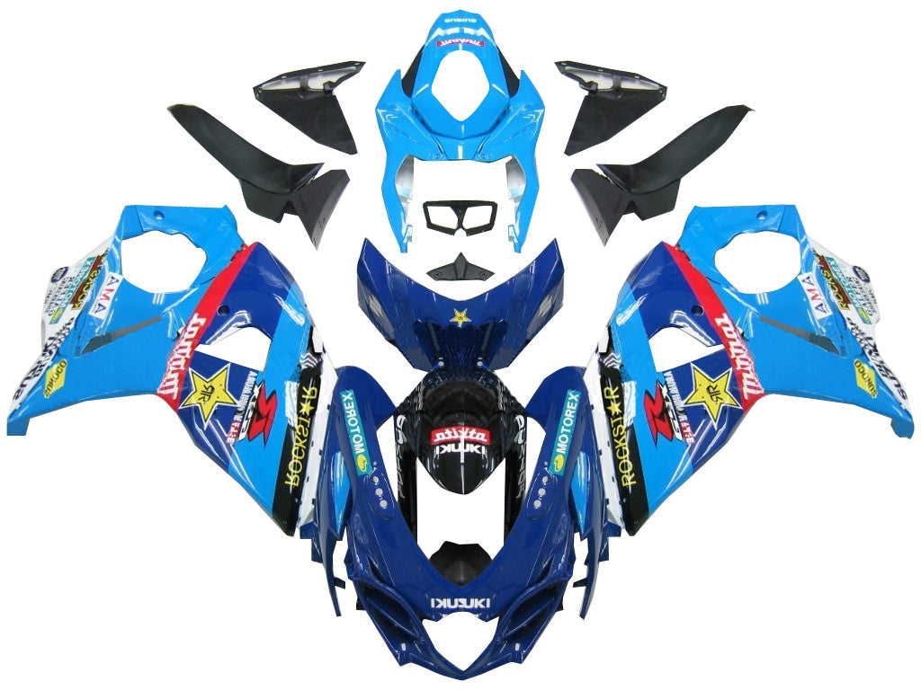 2009-2016 Suzuki GSXR 1000 Blue Rockstar Racing Fairings Generic