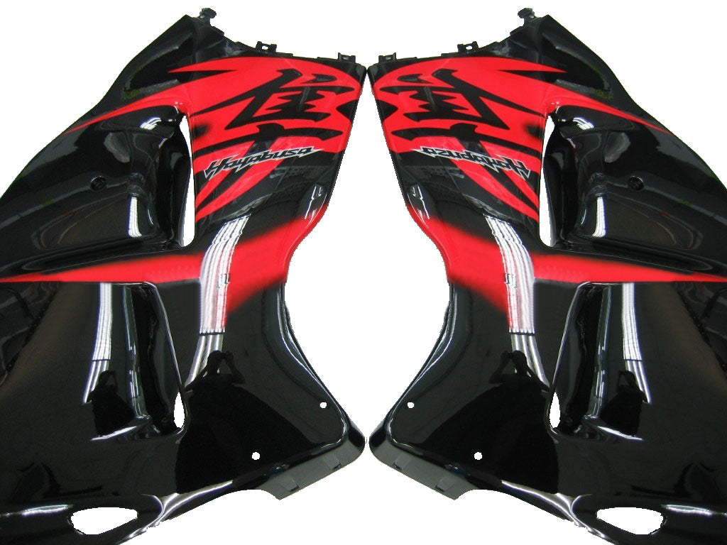 1999-2007 Suzuki GSX1300 Hayabusa Noir et Rouge Hayabusa Racing Carénages Générique