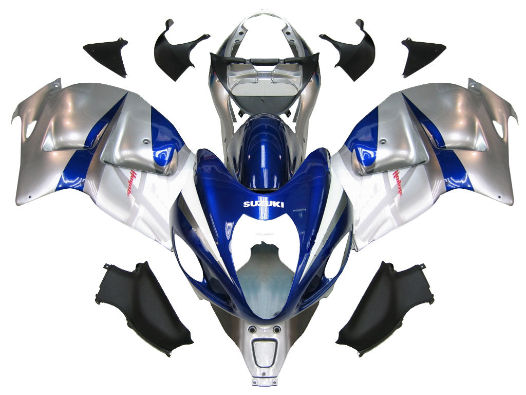 1999-2007 Suzuki GSX1300 Hayabusa Argent et Bleu Hayabusa Racing Carénages Générique