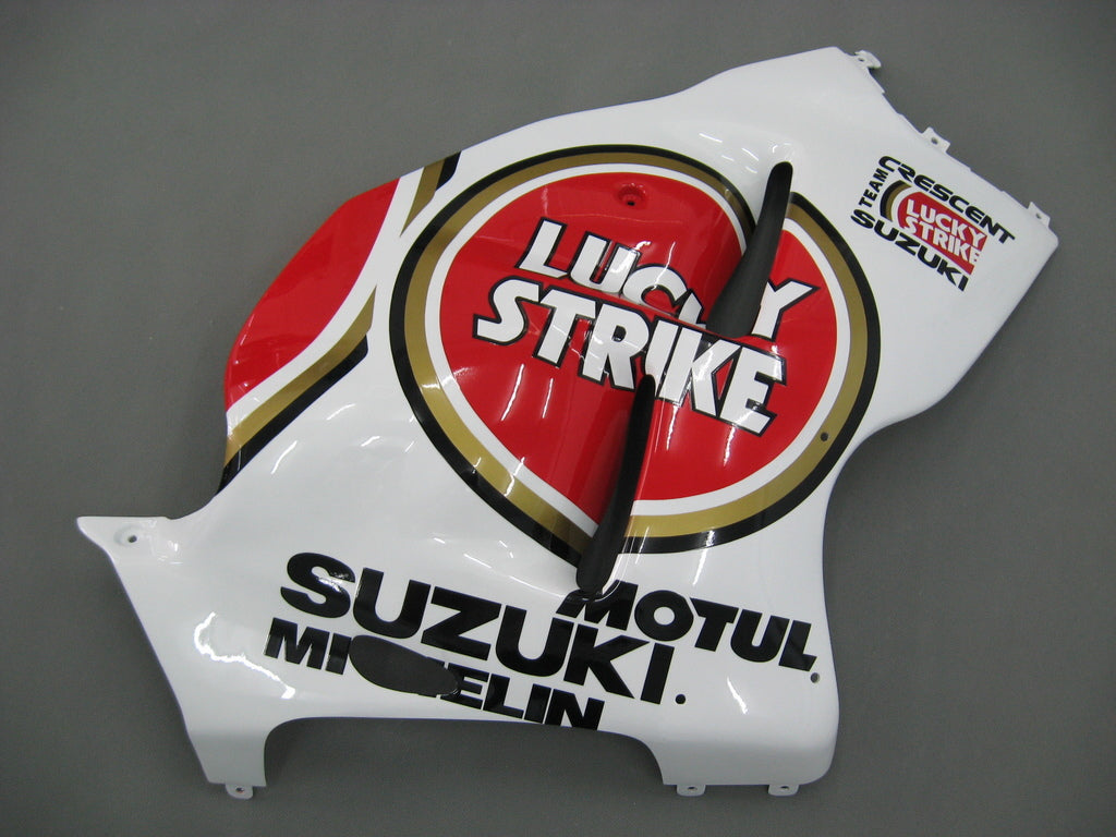 1999-2007 Suzuki GSX1300 Hayabusa Blanc & Rouge Lucky Strike Racing Carénages Générique