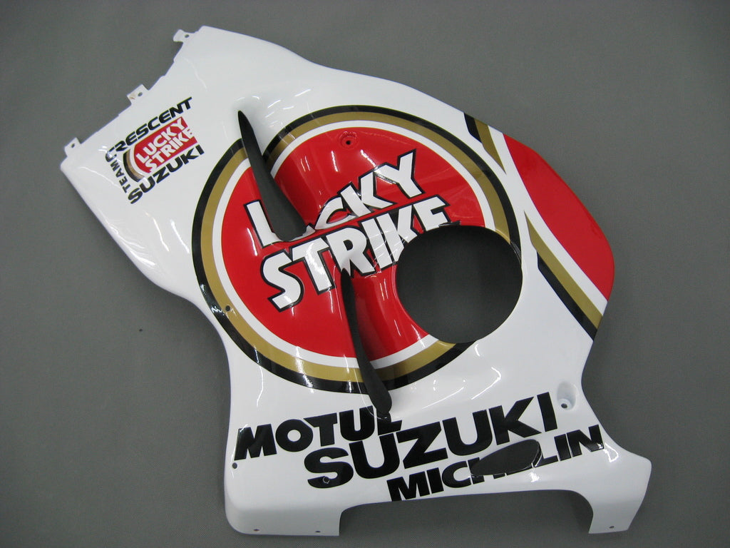 1999-2007 Suzuki GSX1300 Hayabusa Blanc & Rouge Lucky Strike Racing Carénages Générique