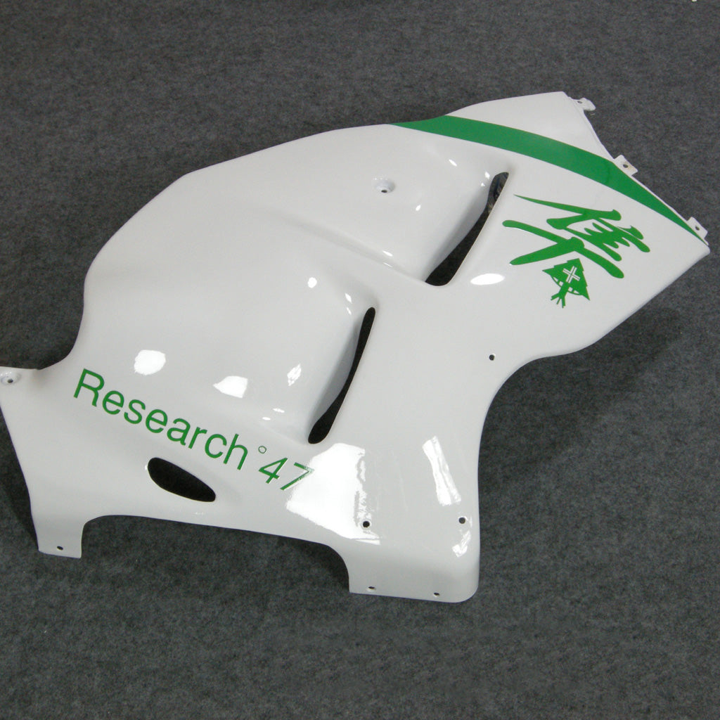 1999-2007 Suzuki GSX1300 Hayabusa Amotopart Carénages Blanc Vert Research47 Racing