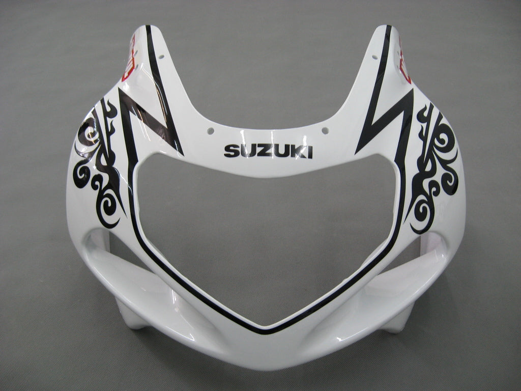 For GSXR600 2001-2003 Bodywork Fairing White ABS Injection Molded Plastics Set