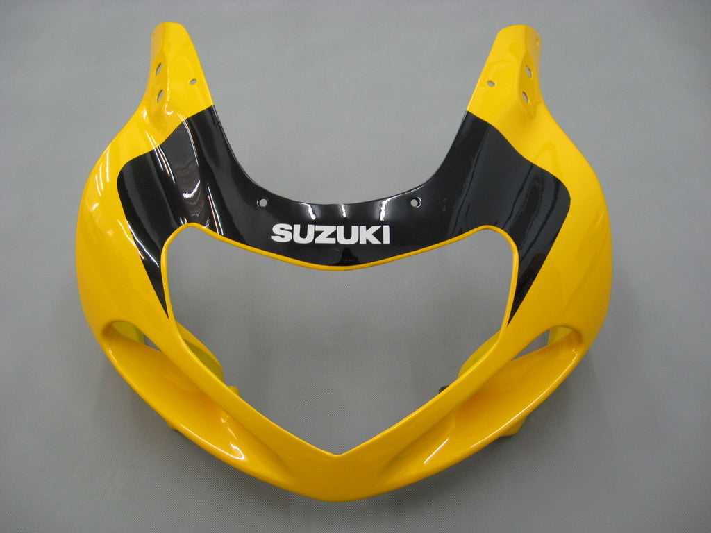 2001-2003 Suzuki GSXR 600 carenados de carreras GSXR amarillos y plateados genéricos