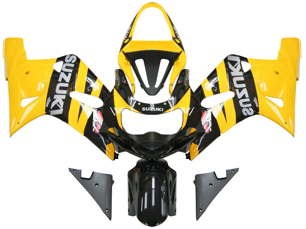 2001-2003 Suzuki GSXR 600 Amarillo Negro GSXR Racing Carenados Genérico