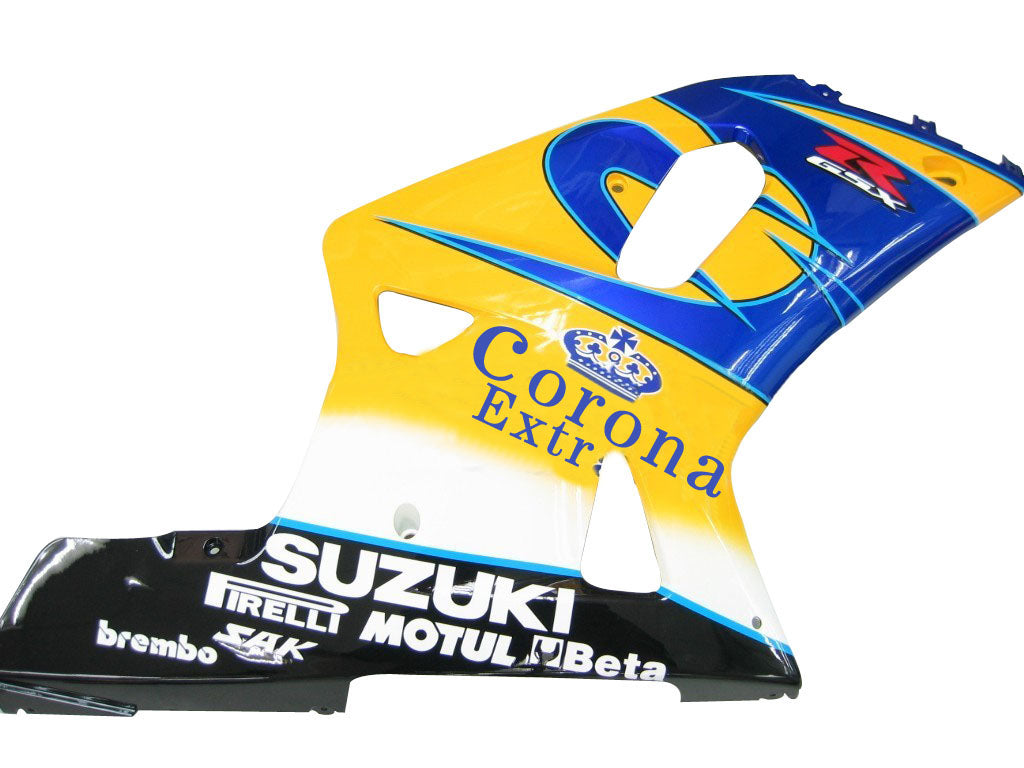 2001-2003 Suzuki GSXR 600 Bleu & Jaune Corona GSXR Racing Carénages Générique