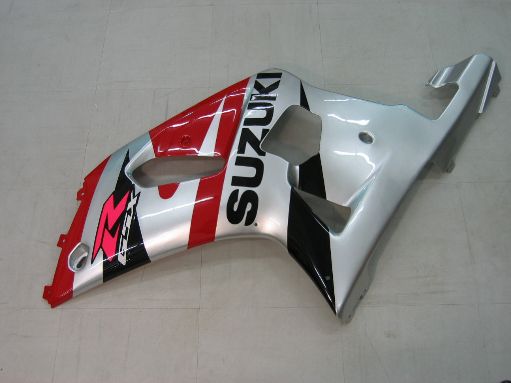 2001-2003 Suzuki GSXR 600 Plata Rojo Negro GSXR Racing Carenados Genérico