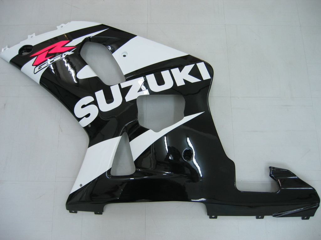 2001-2003 Suzuki GSXR 600 Carenados de carreras GSXR blanco y negro genéricos