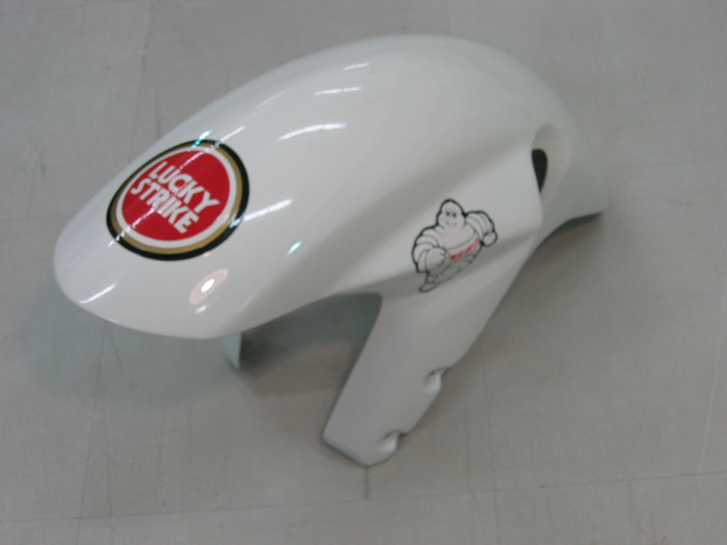 2004-2005 Suzuki GSXR 600 750 Amotopart Fairings White & Red Lucky Strike Racing