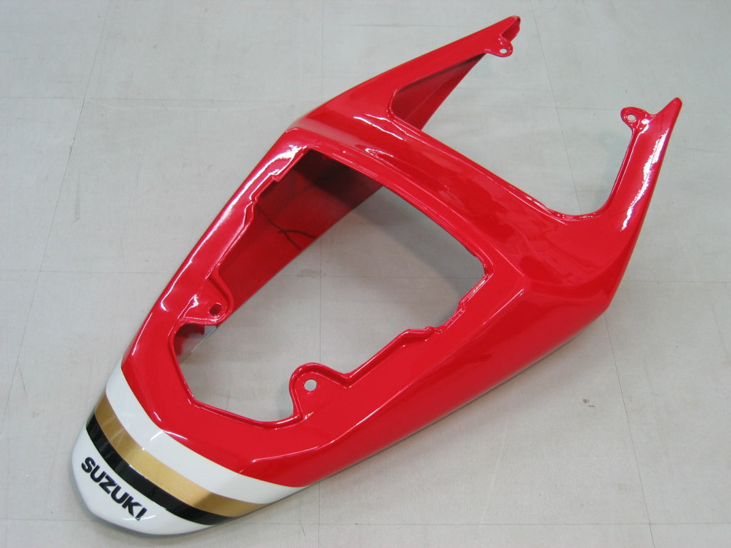 2004-2005 Suzuki GSXR 600 750 Amotopart Fairings White & Red Lucky Strike Racing