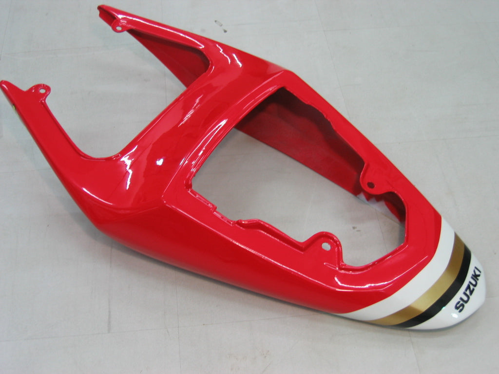 2004-2005 Suzuki GSXR 600 750 Amotopart Fairings White & Red Lucky Strike Racing