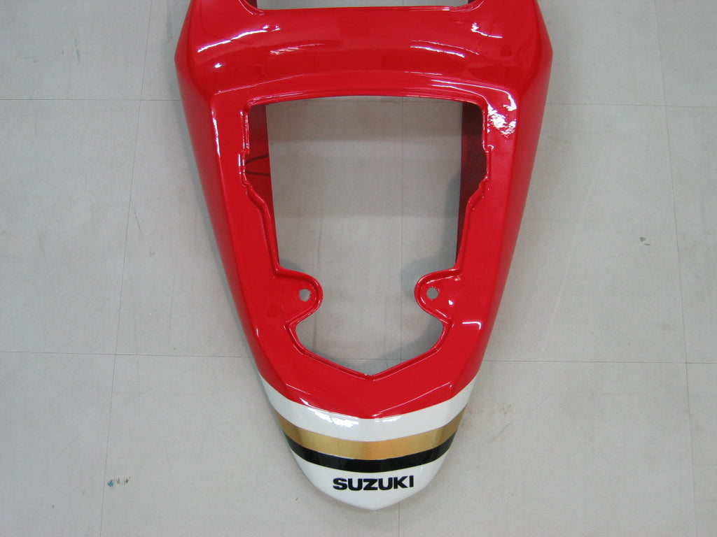 2004-2005 Suzuki GSXR 600 750 Amotopart Fairings White & Red Lucky Strike Racing