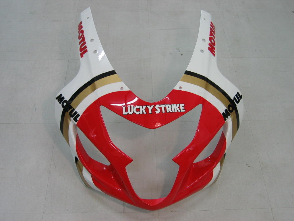 2004-2005 Suzuki GSXR 600 750 Amotopart Fairings White & Red Lucky Strike Racing