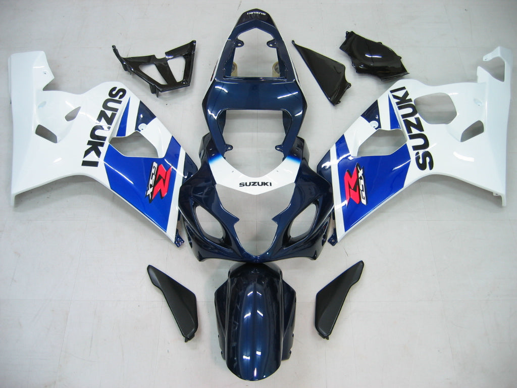 2004-2005 GSXR 600/750 Carénage de carrosserie bleu ABS Ensemble de plastiques moulés par injection Vente chaude générique