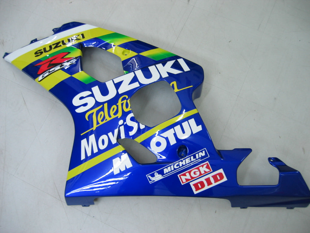 2004-2005 Suzuki GSXR 600 750 Bleu Movistar GSXR Racing Carénages Générique