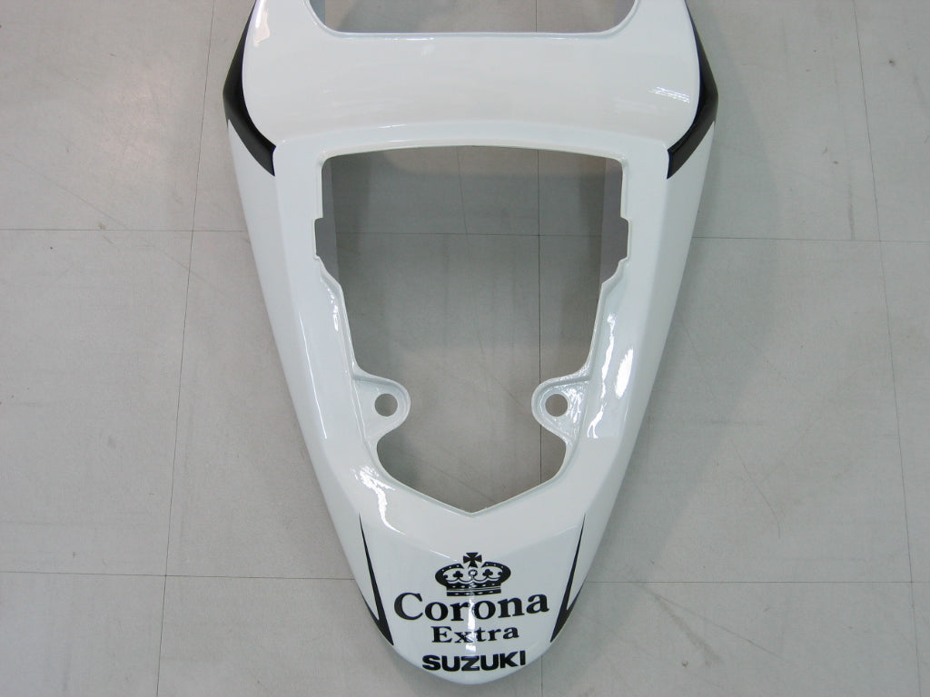 2004-2005 GSXR 600/750 White Bodywork Fairing ABS Injection Molded Plastics Set Generic