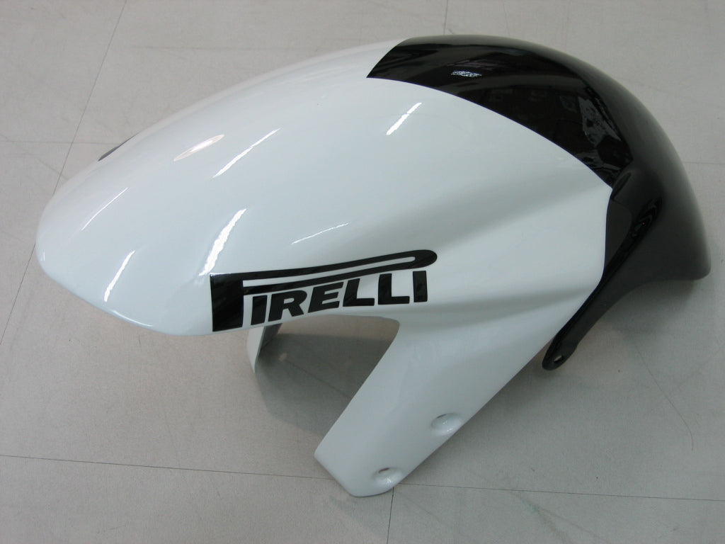 2004-2005 GSXR 600/750 White Bodywork Fairing ABS Injection Molded Plastics Set Generic