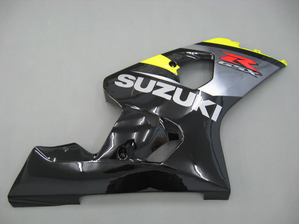 2004-2005 Suzuki GSXR 600 750 Yellow & Black GSXR Racing Fairings Generic