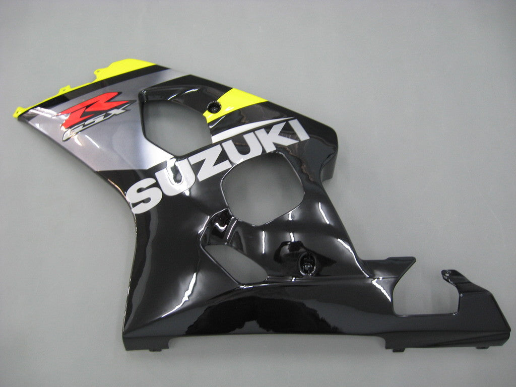 2004-2005 Suzuki GSXR 600 750 Yellow & Black GSXR Racing Fairings Generic