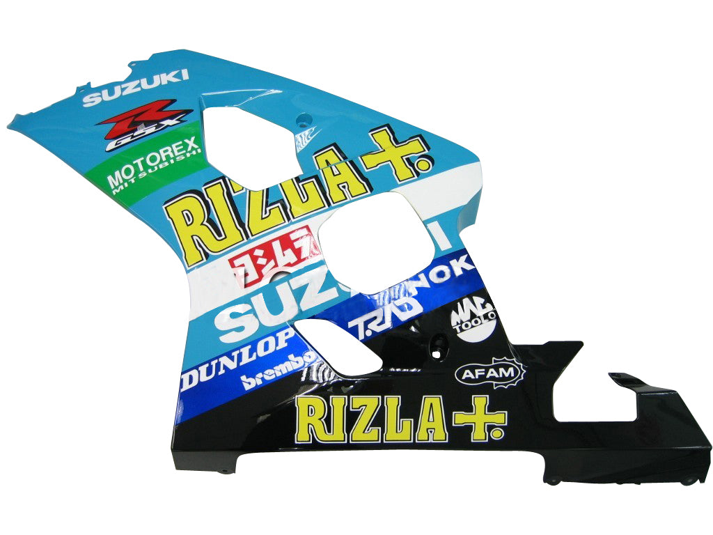 For GSXR 600/750 2004-2005 Bodywork Fairing Blue Rizla ABS Injection Molded Plastics Set