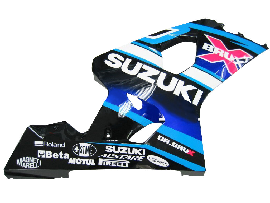 2004-2005 Suzuki GSXR 600 750 Blanc Bleu Brux GSXR Racing Carénages Générique