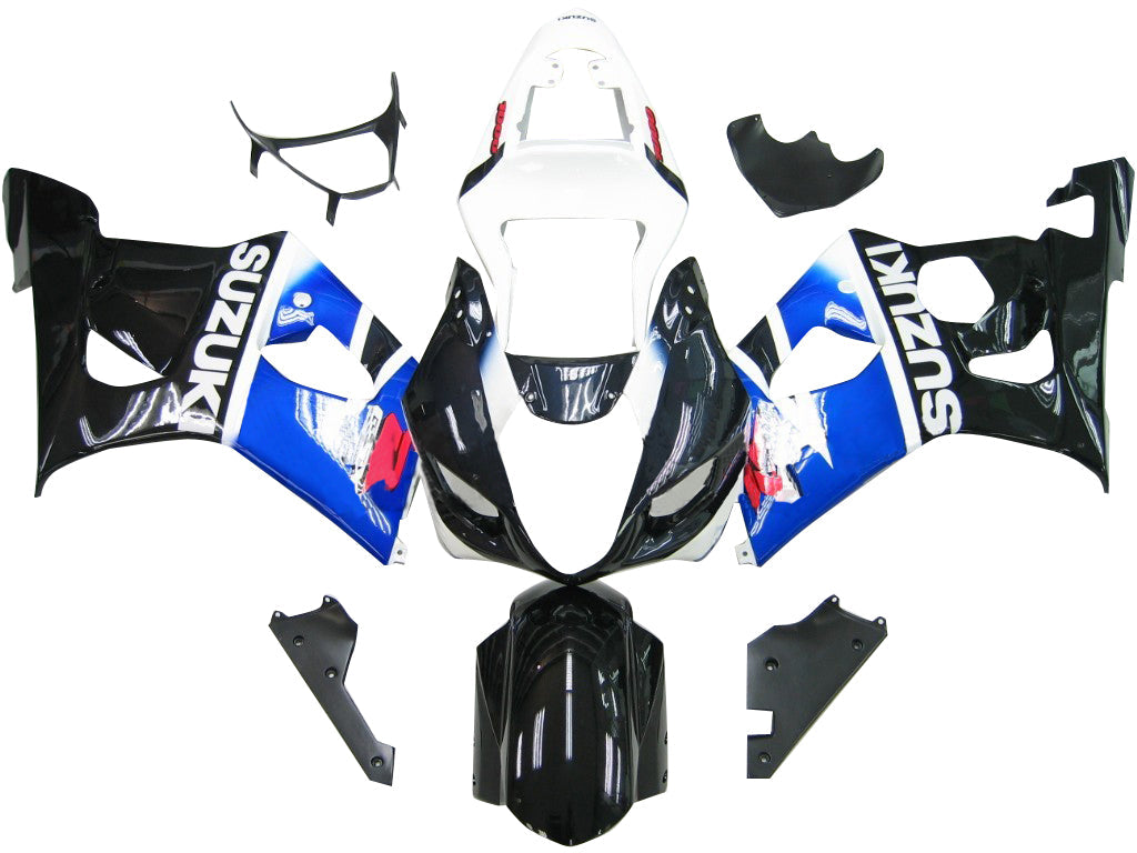 2004-2005 GSXR 600/750 Blauwe carrosseriekuip ABS spuitgegoten kunststoffenset Generiek