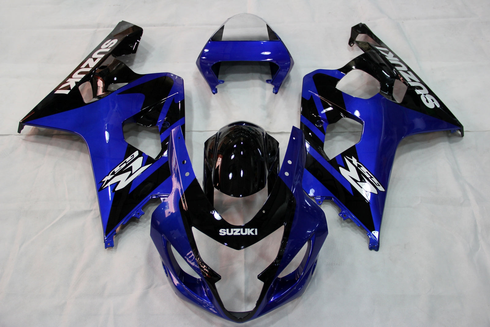 2004-2005 GSXR 600/750 Blauwe carrosseriekuip ABS spuitgegoten kunststoffenset Generiek