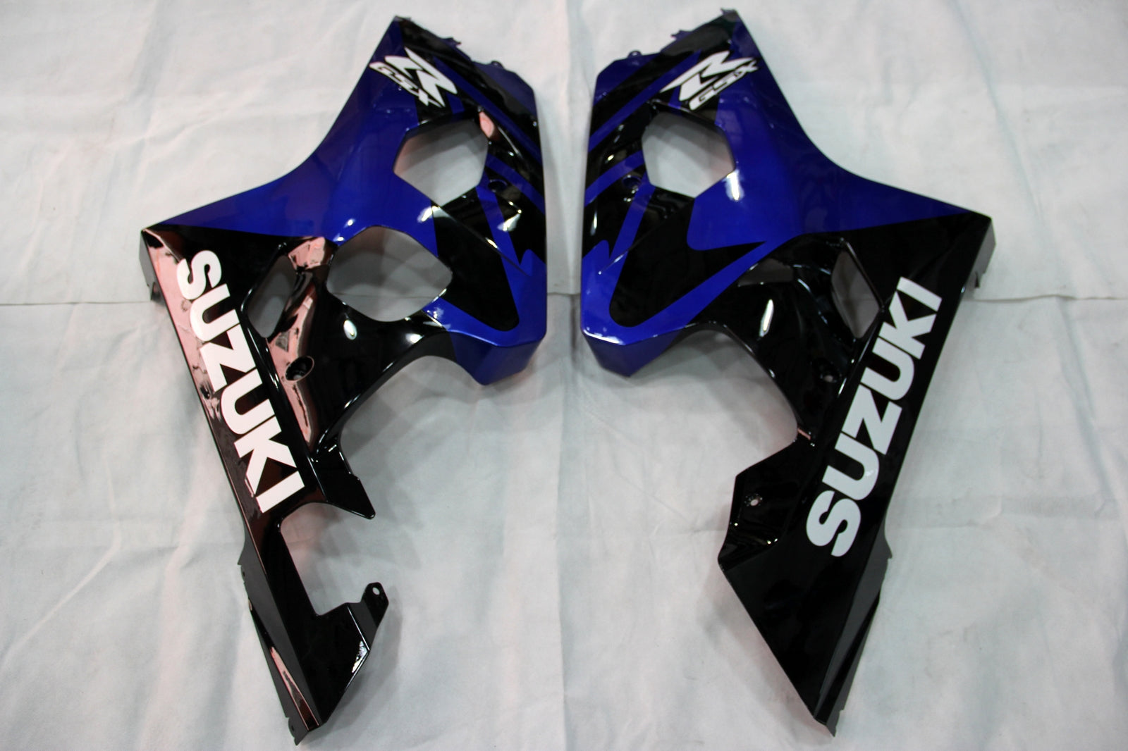 2004-2005 Suzuki GSXR 600 750 Blue Black GSXR Racing Fairings Generic