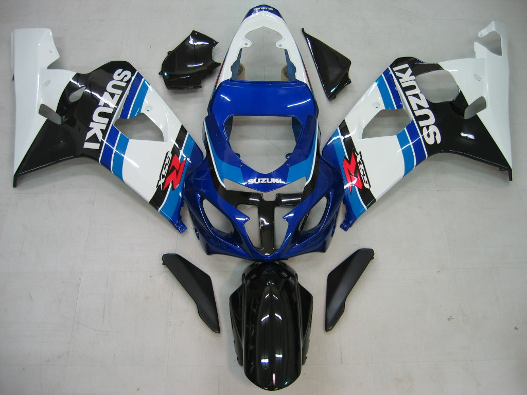 2004-2005 GSXR 600/750 Blauwe carrosseriekuip ABS spuitgegoten kunststoffenset Generiek