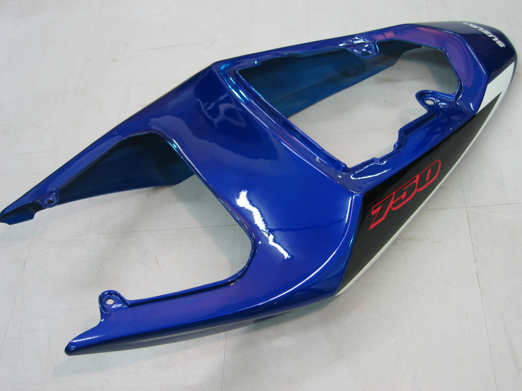 2004-2005 Suzuki GSXR 600 750 Carénages Bleu Noir Argent GSXR Racing Générique