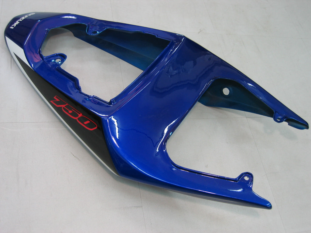 2004-2005 Suzuki GSXR 600 750 Carénages Bleu Noir Argent GSXR Racing Générique