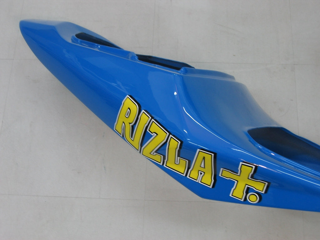 2004-2005 GSXR 600/750 Carénage de carrosserie Bleu Rizla ABS Ensemble de plastiques moulés par injection générique