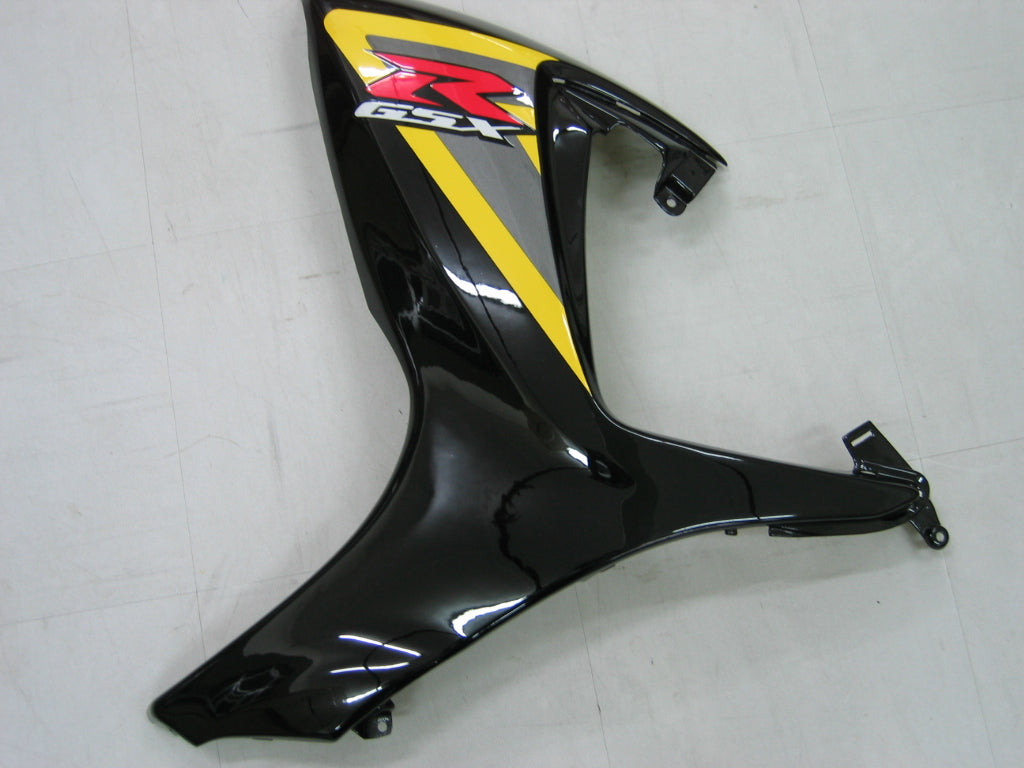 2006-2007 Suzuki GSXR 600 750 Svart & Generiske gule GSXR Racing-kåper