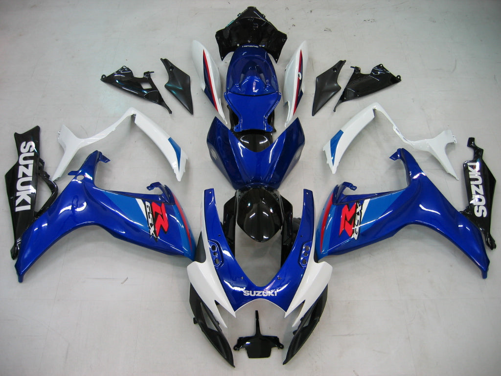 2006-2007 Suzuki GSXR600750 Fairing Blue&White Kit