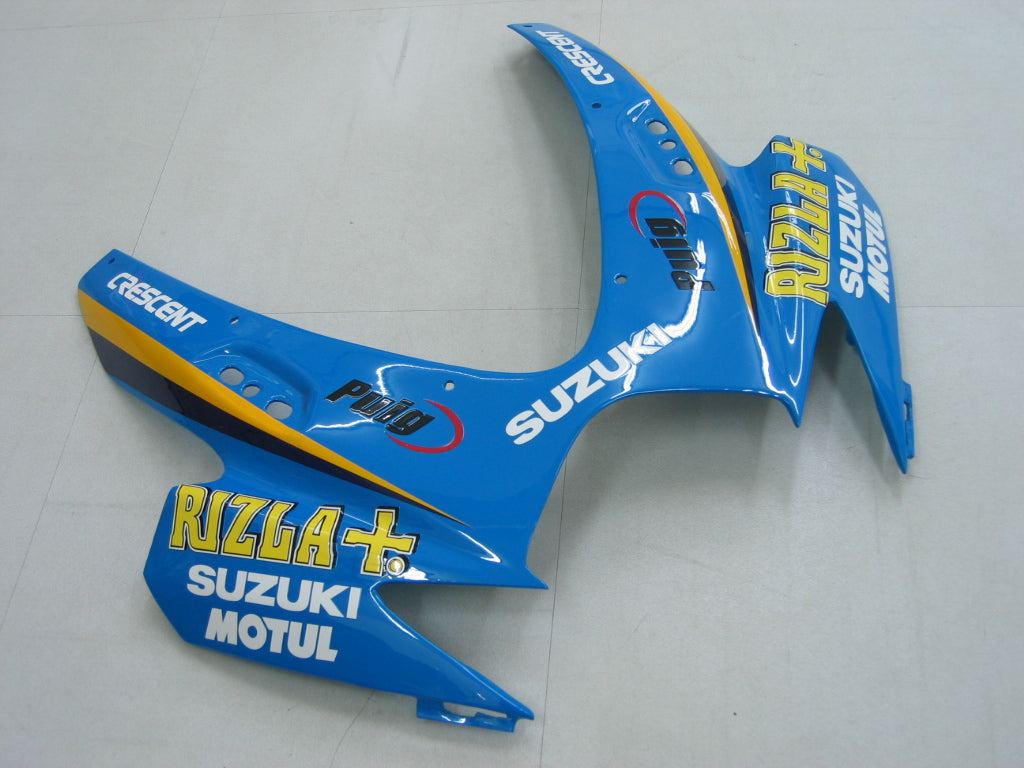 2006-2007 Suzuki GSXR 600 750 blauwe Rizla Racing stroomlijnkappen algemeen