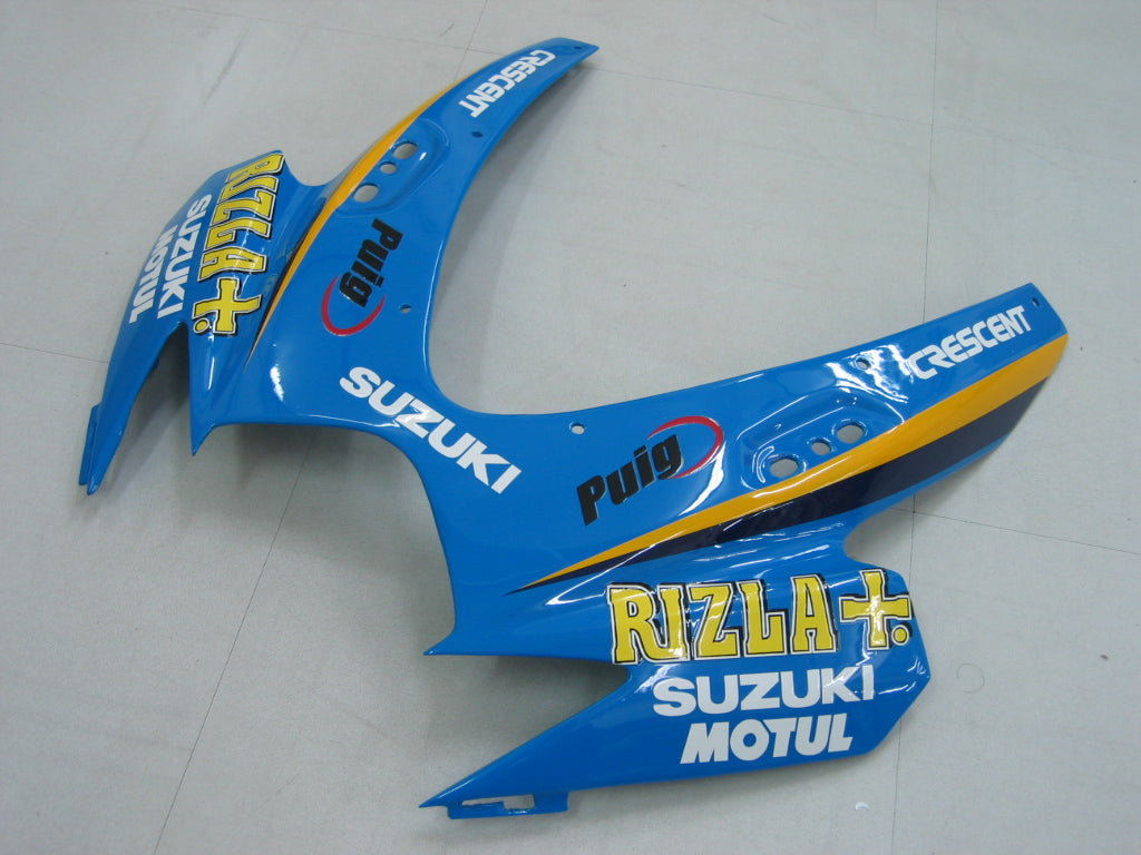 2006-2007 Suzuki GSXR 600 750 blauwe Rizla Racing stroomlijnkappen algemeen