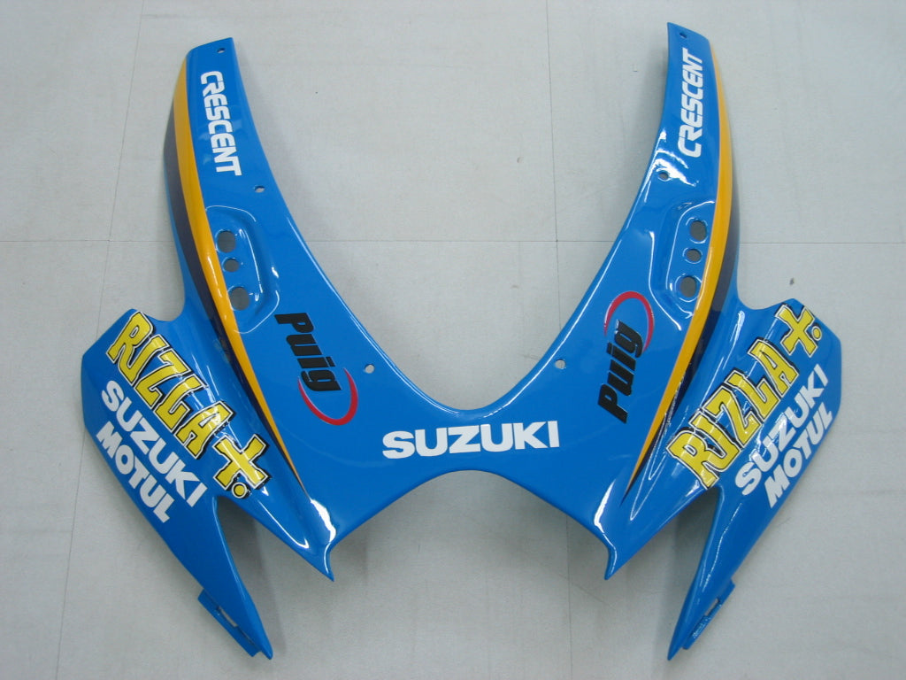 2006-2007 Suzuki GSXR 600 750 blauwe Rizla Racing stroomlijnkappen algemeen