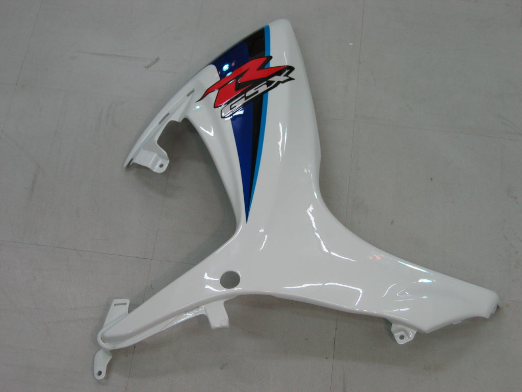 2006-2007 Suzuki GSXR 600750 Kit de carénage Amotopart blanc et bleu