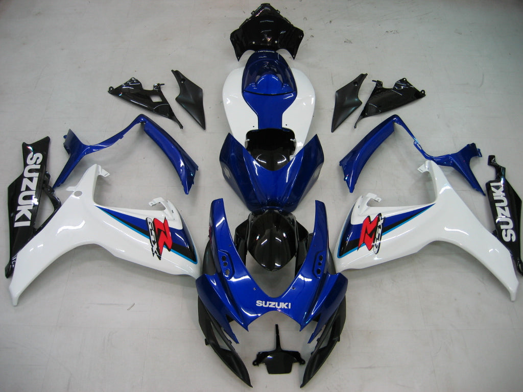 2006-2007 Suzuki GSXR 600 750 White Blue Black GSXR Racing Amotopart Fairings Customs Fairing