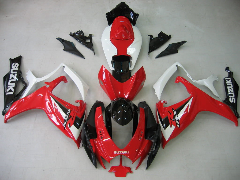 2006-2007 GSXR 600/750 Carénage de carrosserie rouge Ensemble de plastiques moulés par injection ABS générique