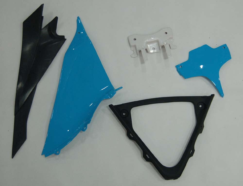 2008-2010 Suzuki GSXR 600 750 blauwe Rizla Racing stroomlijnkappen algemeen