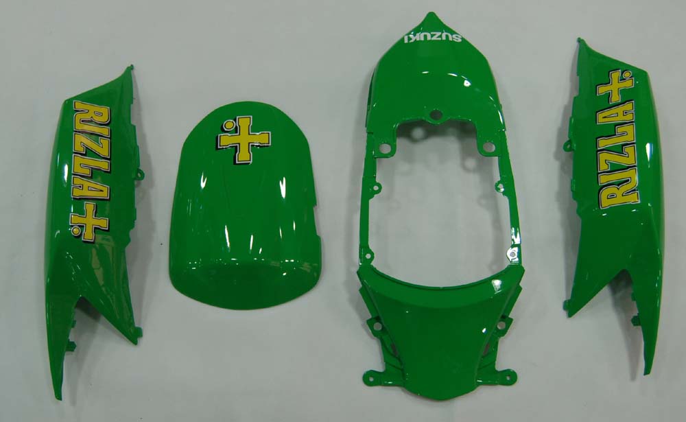 Carenados de carreras Rizla verdes genéricos para Suzuki GSXR 600 750 2008-2010