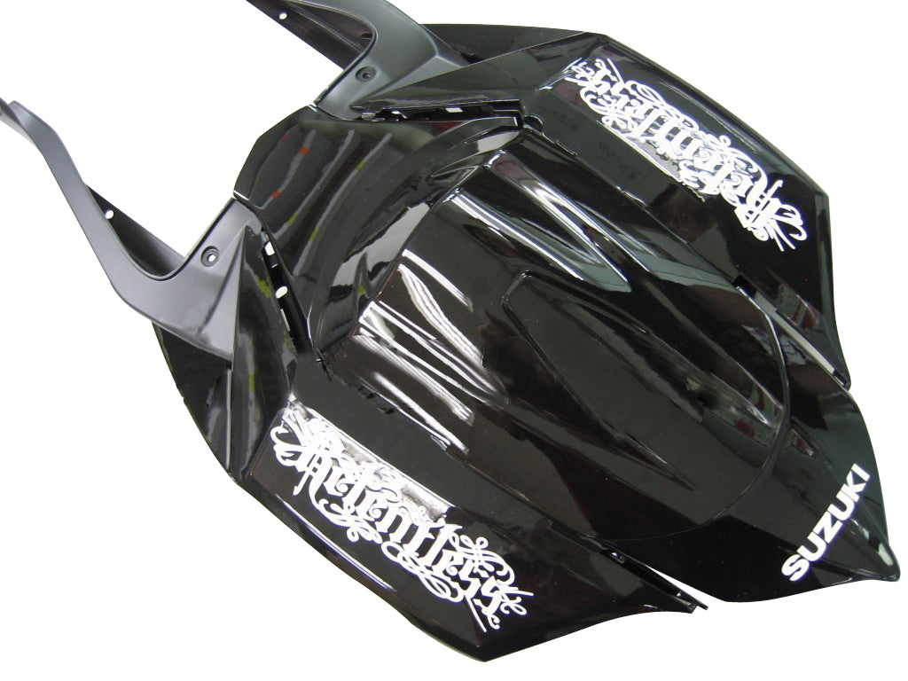 Carenados de carreras implacables negros genéricos para Suzuki GSXR 600 750 2008-2010