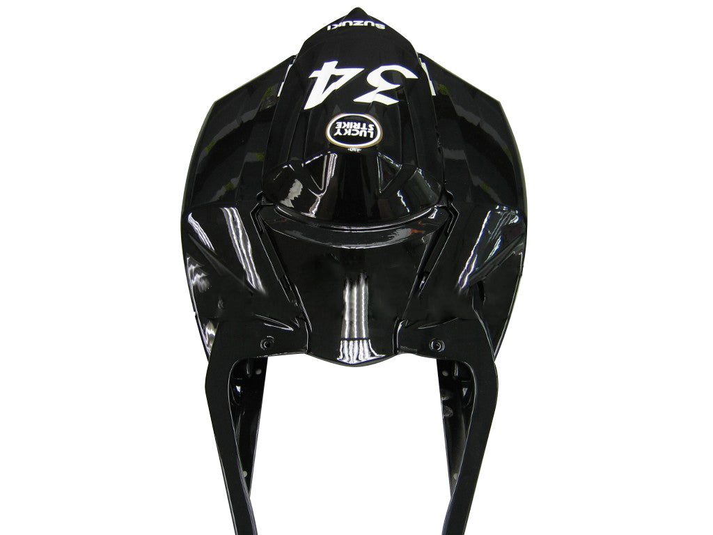 2008-2010 Suzuki GSXR 600 750 Blanc Black Lucky Strike Racing Fairings générique