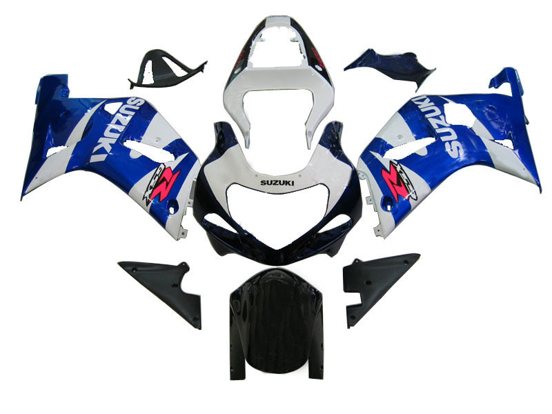 2001-2003 Suzuki GSXR750 Kit de carénage Amotopart bleu et blanc