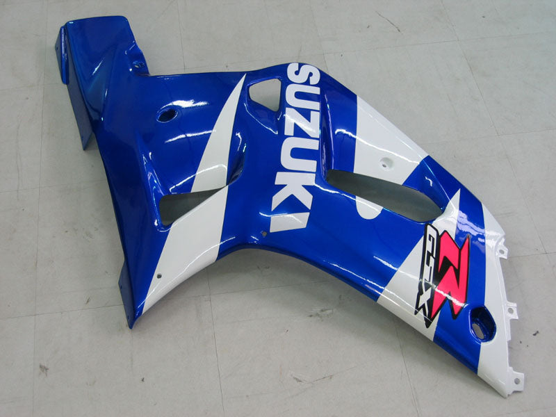 2001-2003 Suzuki GSXR750 Kit de carénage Amotopart bleu et blanc